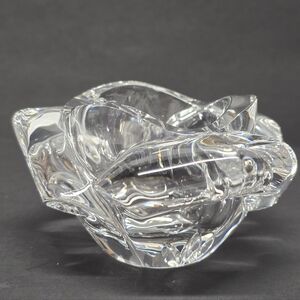 Waterford Crystal Rose Flower Votive Candle Holder